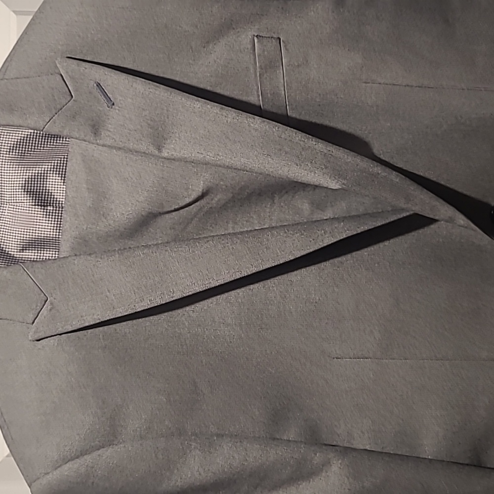 Express Charcoal Slim Fit Blazer And Pants Suit